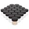 24 Pack 2 oz Empty Small Glass Jars with Black Lids, Clear Lotion Storage Containers for Body Butter, Powders & Body Scrub